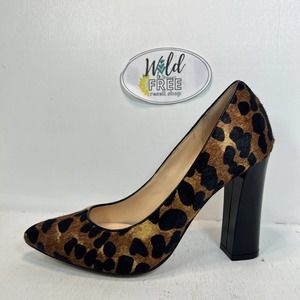 Cole Haan Leopard Pumps Block Heels